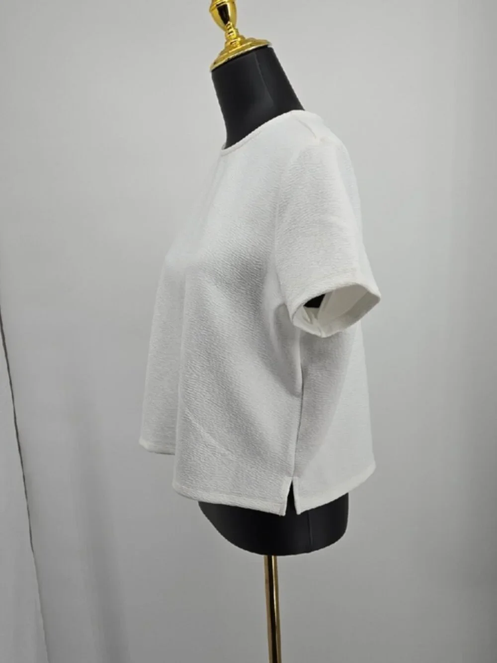 Nordstrom Rack White Textured Tee Size L - Picture 5 of 8